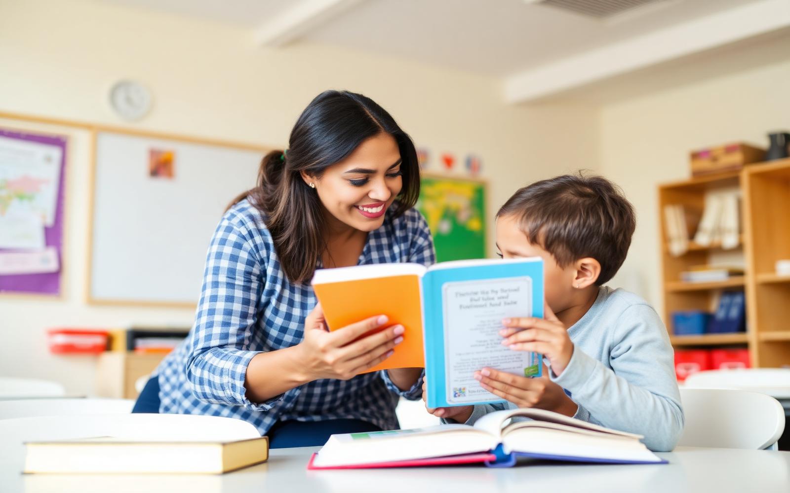 Teacher and student